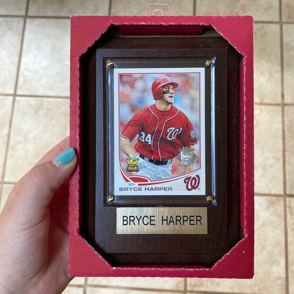 Washington Nationals players plaque, Bryce Harper #34